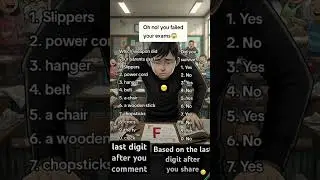 Oh no! you failed your exams 📏📎