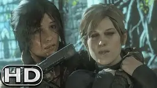 Lara Croft Shoots Anna Scene Rise of the Tomb Raider Cinematic (PS4)