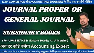 Journal Proper / General Journal #subsidiarybooks #11accounts #journal #accounting
