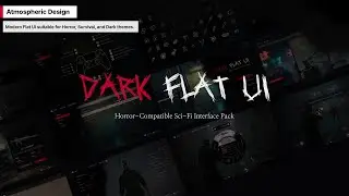 [UE5] Dark Survival UI Kit - Modern Flat Style & Radial Menu