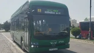 Bakı 88 nömrəli elektrik avtobus. Səfər(20-ci sahə ⏩ Dərnəgül m/st).