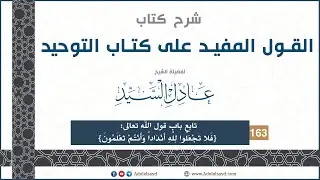 163- شرح كتاب القول المفيد -الشيخ عادل السيد -باب:قول الله تعالى:{فَلا تَجْعَلُوا لِلَّهِ أَنْدَاداً