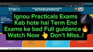 IGNOU 🔥 Practical Exam Dates Not Showing in Hall Ticket? Real Reason & Official Process! 👆 #ignou 