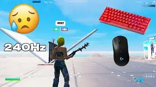 GK61 Red Switches ASMR 😴 1v1 Build Fights 🏆 Satisfying Keyboard Fortnite 240 FPS 4K