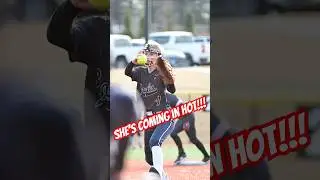 🥎💥 Strike in Style! Slow-Mo Pitch Magic 🌟#shorts #softball
