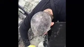 How to stop water from entering basement from sidewalk raw iron doors with Luis.
