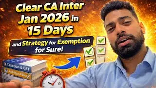 Pass CA Exams in 15 days | strategy for jan 2026 | #caexams #caexamjan2026 #jan2026 #castudent #exam