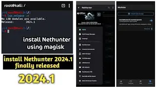 Nethunter 2024.1 Finally released How to install Nethunter 2024.1 install Kali nethunter