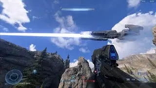 Halo Infinite - UNSC Frigate Fires at Assault Carrier