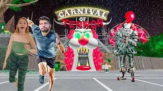 Roblox - PARQUE DO PALHAÇO IT A COISA ÀS 3 HORAS DA MANHÃ (Escape The Carnival of Terror Obby)