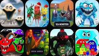 Nextbots In Playground Mod NEW SEA MONSTER PHASE 2,HUNGRY WORM,HUNGRY SNAKE,SHAPES,Sandbox In Space