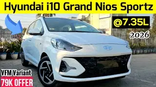 i10 Nios 79K Offer🔥2026 Hyundai i10 Grand NIOS Sportz Review ❤️On Road Price ✅️#grandi10nios 