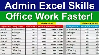 Excel Admin Office Work | Become an Excel Admin Expert FAST! | Advanced Excel #exceltutoring