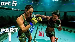 EA SPORTS UFC 5 WOMEN'S CAREER MODE GAMEPLAY WALKTHROUGH PART 1 (HARD)