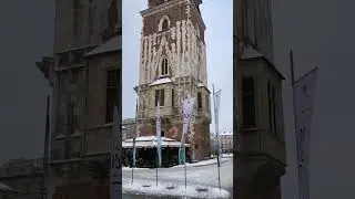 Cracovia Poland 🇵🇱 Krakow Old Town Winter Snow ☃️❄️