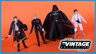 Star Wars The Vintage Collection Reissue HAN SOLO, LEIA, JEDI LUKE & VADER Action Figure Toy Review