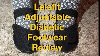 CHEAP Leisfit Diabetic Adjustable Woman&rsquo;s Walking Shoes REVIEW | WALMART Plus Online Purchase 6/2025