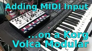 Модульный мини-синтезатор Korg Volca, модуль MIDI-входа
