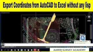 Export AutoCad coordinates to excel