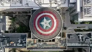 Pranksters deck out MIT dome with Captain America shield