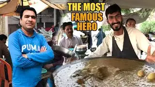 Street Food in Faisalabad | Mazaidar Hero Haleem Chaney | Most Popular Pakistani Street Food