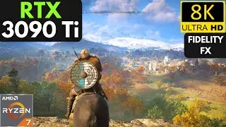Assassin's Creed Valhalla: RTX 3090 Ti + Ryzen 7 5800X | 8K | Ultra Settings | FidelityFX