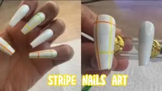 Stripe nails tutorial