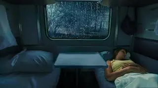 🔴 Goodbye stress of sleeping with rain pouring on the train window - Rain for Sleeping