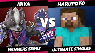 Sumapa 213 TOP 8 - Miya (Wolf) Vs. Harupoyo (Steve) Smash Ultimate - SSBU
