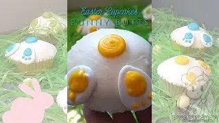 SUPER CUTE Easter 🐰 Bunny Butt Cupcake