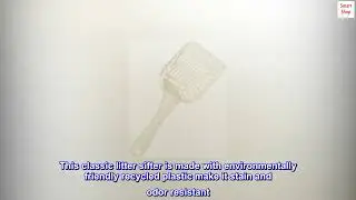 Petmate Litter Scoop for Cats, Jumbo Size, Bleached Linen