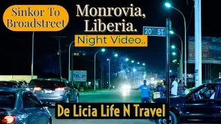 Monrovia Liberia Night Video From Sinkor To Broadstreet Liberia