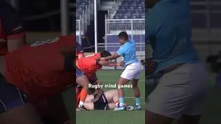 Rugby Tactics or Foul Play? The Controversial Hand Strike! 🏉⚡ #Rugby #GameTactics #RugbySkills