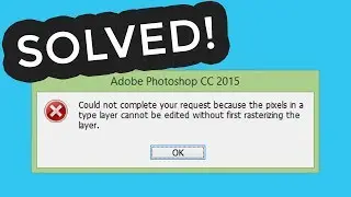 Could not complete your request because the smart object is not directly editable