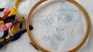 Thread Embroidery On Table Cloth|Hand Embroidery Full Tutorial|Running Stitch|Plain Stitch|Runners
