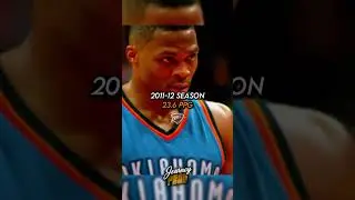Russell Westbrook&rsquo;s PPG Every Year In His Career #shorts