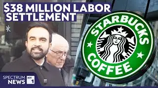 Mamdani and Sanders back workers in Brooklyn Starbucks protest