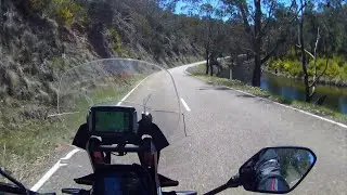 Motorcycle ride Omeo Highway to Mitta Mitta