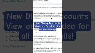 50% Off Kids&rsquo; Tickets at Disney World in 2025!