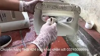 Hướng dẫn vệ sinh m&aacute;y lọc kh&iacute; nhật b&atilde;i sharp KC-y45, W45 , C70 v&agrave; Z40