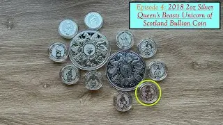 Episode Four: Full Complete Set of the Queens Beast Series, Unicorn of Scotland.
