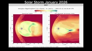 Solar Storm Jan 2026. Space Weather report and footage of the flare!