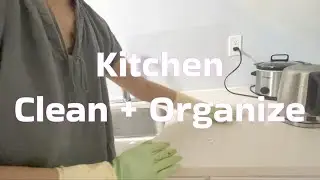 Nighttime Deep Clean Kitchen with Me | Tiny Kitchen | Minimalism | Living Alone in NYC at 30s VOLG