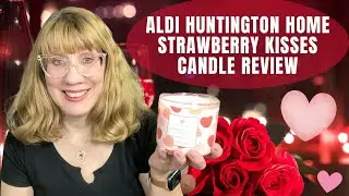 ALDI Huntington Home Strawberry Kisses Candle Review