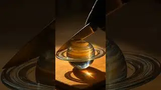 ✨ Cutting Saturn | Most Satisfying ASMR Cutting Video 🌌🔪 | Relaxing Visuals #asmr