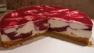 Himbeer-Quark Torte, grandios und zart, ohne zu backen! Himbeertorte, Himbeerkuchen!