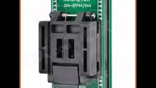 QFP44 to DIP44 IC Programmer Socket Adapter - Green + Black