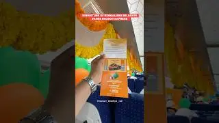 Departure of KSR Bengaluru Belagavi Vande Bharat express from SBC flagged off by PM Narendra Modi ❤️