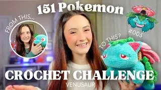 I Spent 2 Months Crocheting Venusaur | 151 Pokemon Crochet Challenge (Ep. 3)