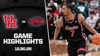 #8 Houston vs. #14 Arkansas Game Highlights | 2025-26 Big 12 Men's Basketball